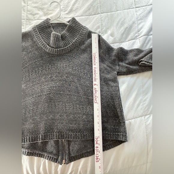 THEORY‎ Size S Sal B Woodstock Turtle Neck Sweater Gray EUC Wool Blend - Picture 12 of 12